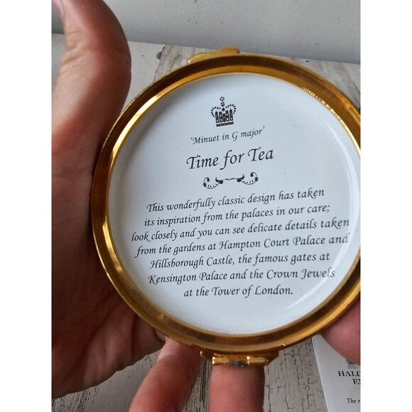 Halcyon days enamel historic royal places time for tea as is - Picture 2 of 6